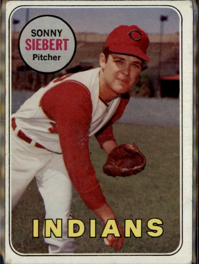 1969 Topps #455 Sonny Siebert - (pk3) - Cleveland Indians