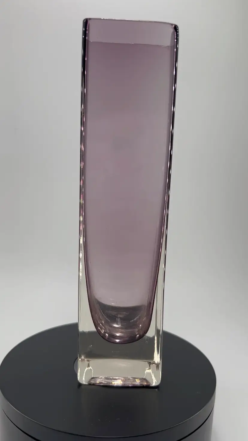 Vintage Murano Purple Sommerso Art Glass Vase