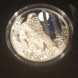 1 Oz Limited Mintage 999 Silver Bigfoot Charles III 2024 Germanian Mint w/case & COA- 750 Minted