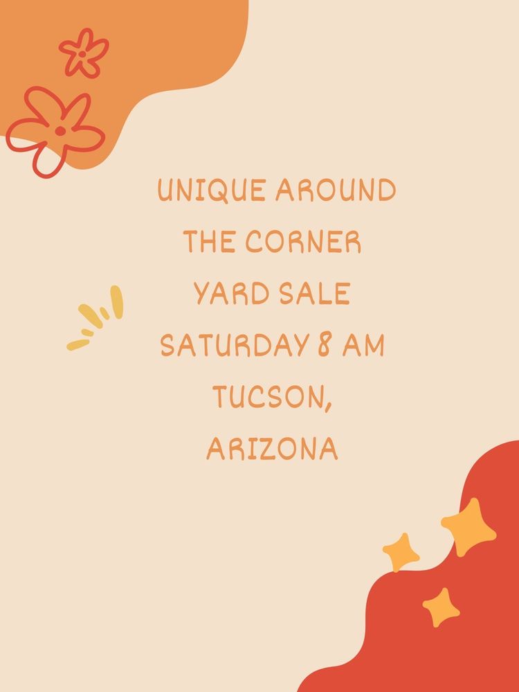 Uniquearoundthecorner YARD SALE LIVE IN MY DRIVEWAY SATURDAY  8AM