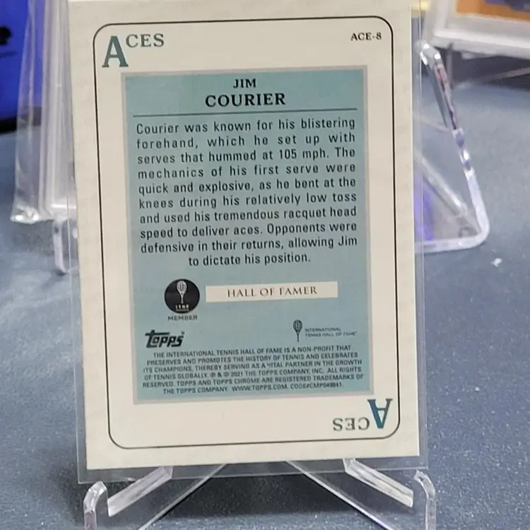 2021 Topps Chrome Tennis Aces #ACE-8 Jim Courier