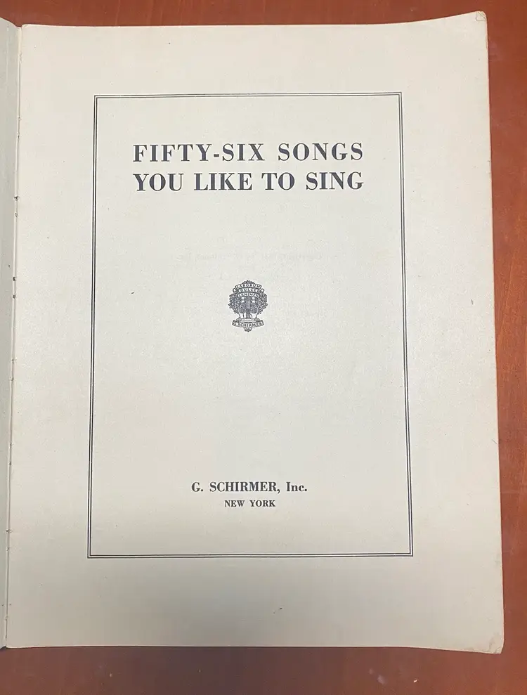 1937 56 Songs You Like To Sing