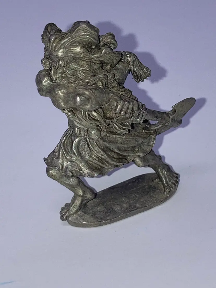 Vintage Ral Partha 1983  Mythical Ogre Pewter Miniature Figurine! 2 1/4” Tall 1 1/2” Wide!