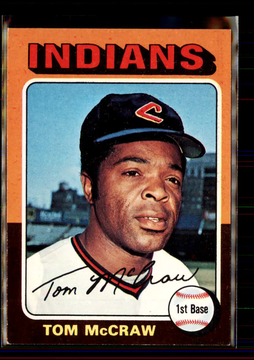Tom Mccraw 1975 Topps #482 - Cleveland Indians - (pk1-22)