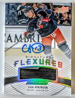 2019-20 Upper Deck Engrained Cam Atkinson Signature Flexures