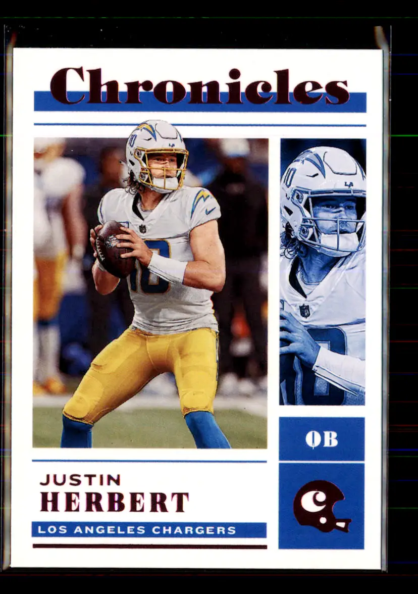 Justin Herbert 2022 Panini Chronicles Pink #14 - (113) - Los Angeles Chargers