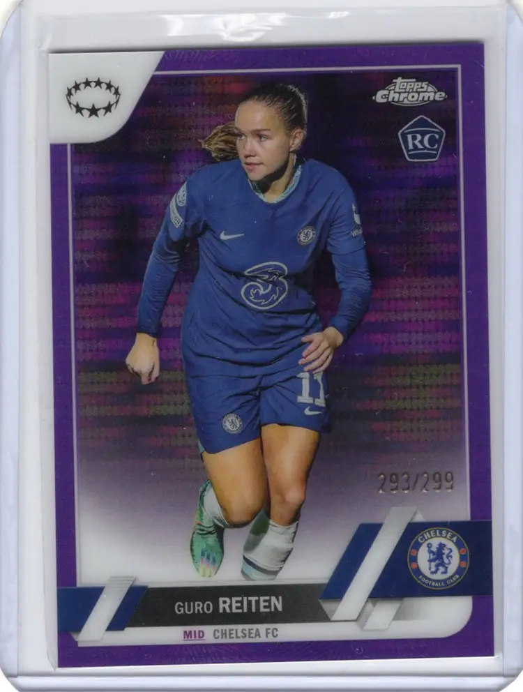 2022-23 Topps Chrome  UEFA Women's Champions League Guro Reiten RC Purple /299