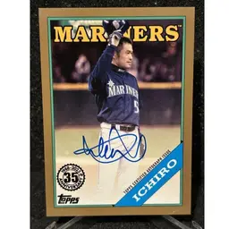 2023 Topps Series 2 1988 Ichiro /50 Salute On Card Auto 35th Anniversary Mariners