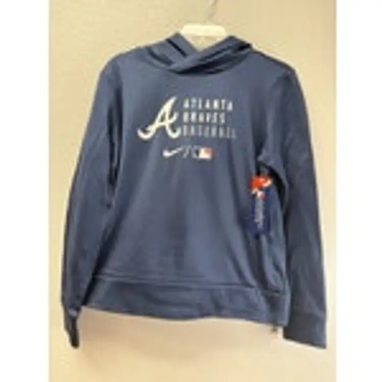 Atlanta Braves Blue Nike Hoodie Medium