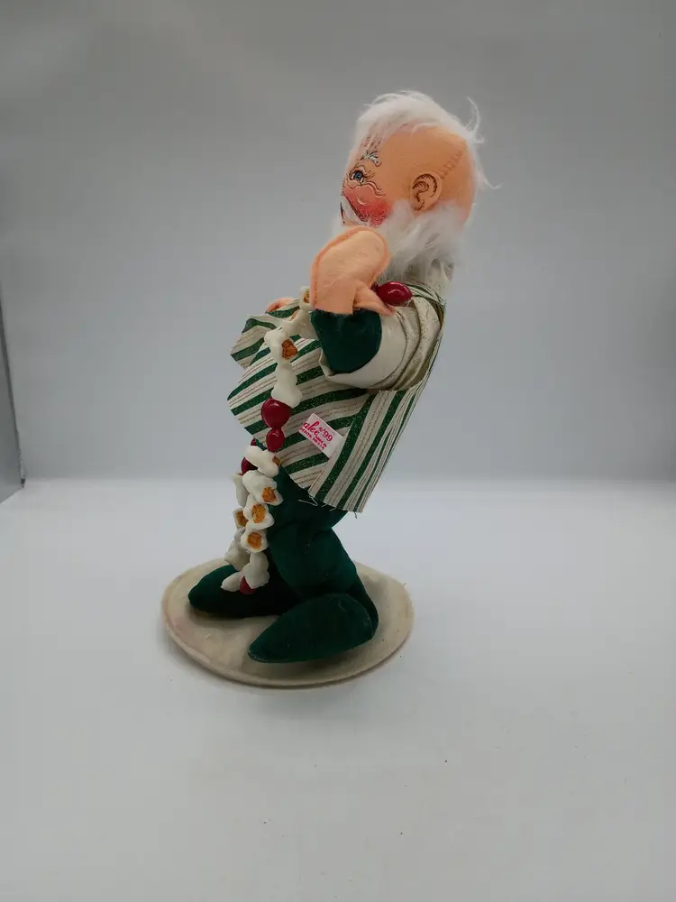 Annalee 1999 Trim A Tree Santa Claus w/ Popcorn 12" Holiday Christmas  #550199