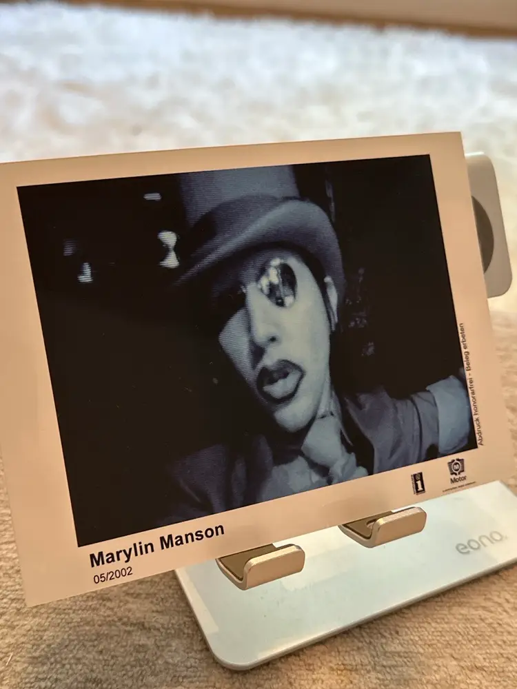 Marilyn Manson Official Promo Press Photo 7x5 (May 2002) Interscope Motor Records Rare