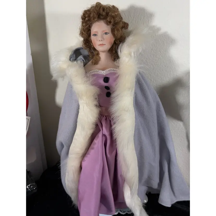 U.S.HISTORICAL SOCIETY UFDC VINTAGE 1988 Linda Steel 50th ANNIVERSARY Signed LETITIA PENN Doll In VGVC - Box Is Fair