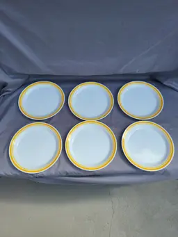 Corelle By Corning ' Citrus' Salad Plate Lot Of 6 Preowned