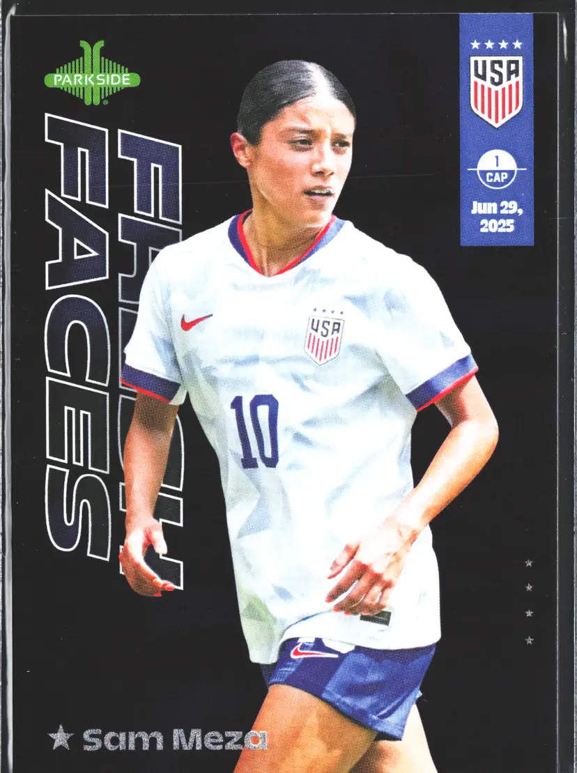 Sam Meza FOIL Soccer Card Parallel USWNT ~125 Made 2026 Parkside Fresh Faces