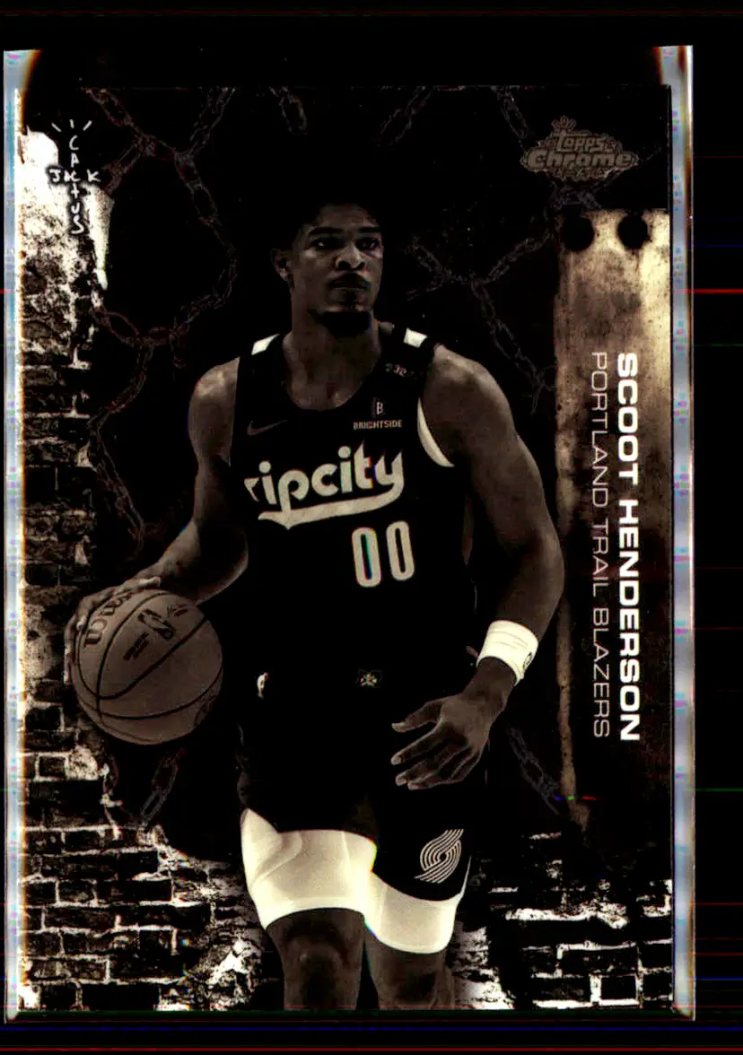 Scoot Henderson 2025-26 Topps Chrome Cactus Jack #38 - (139) - Portland Trail Blazers