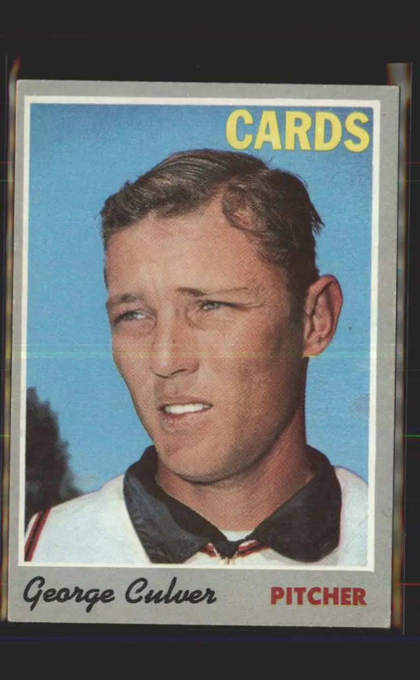 George Culver 1970 Topps #92 - () - St. Louis Cardinals