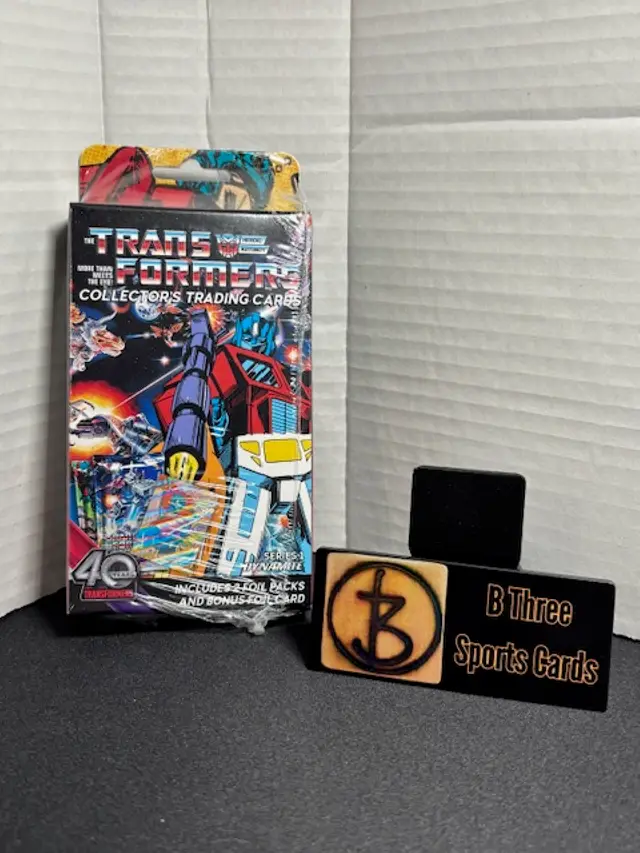 Transformers 40th Anniversary Collectors Trading Cards Hanger Box A000L