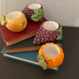 Vintage Partylite Harvest Medley candle holders.