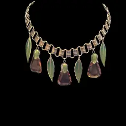 Vintage Amber Glass Necklace