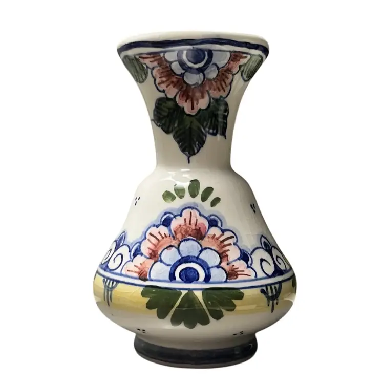 Delft -Polychrome Hand-Painted Mini Ewer/Pitcher/Bud Vase – 4”