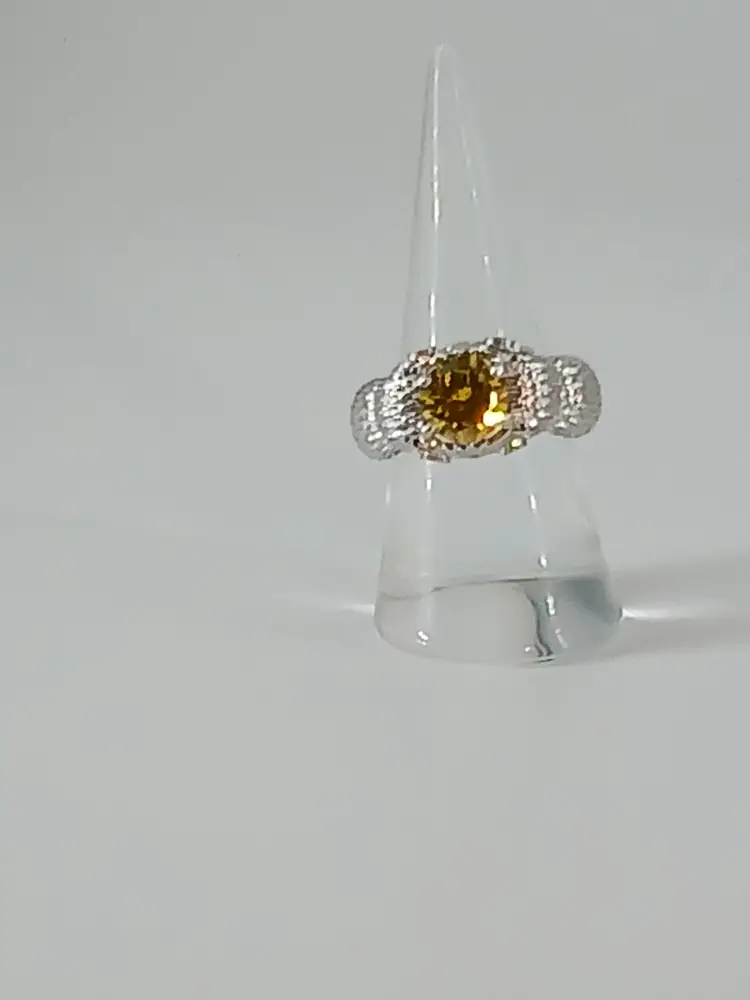 Topaz Gemstone in Sterling Silver Ring Setting
