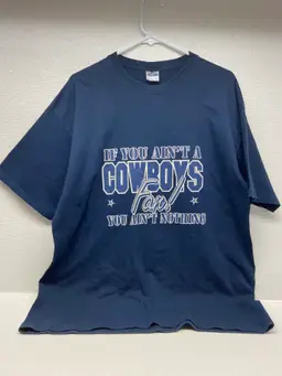 Yazbek Texas Dallas Cowboys Fan NFL Mens Navy Blue T-shirt Size: XL