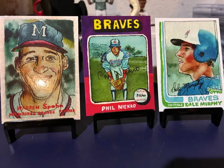 2025 Shoebox Collections Atlanta Braves 5 Card Lot