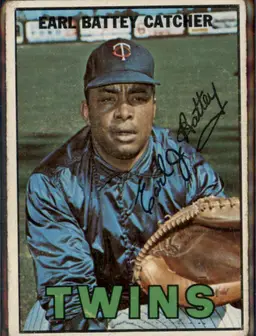 1967 Topps #15 Earl Battey - (pk3) - Minnesota Twins