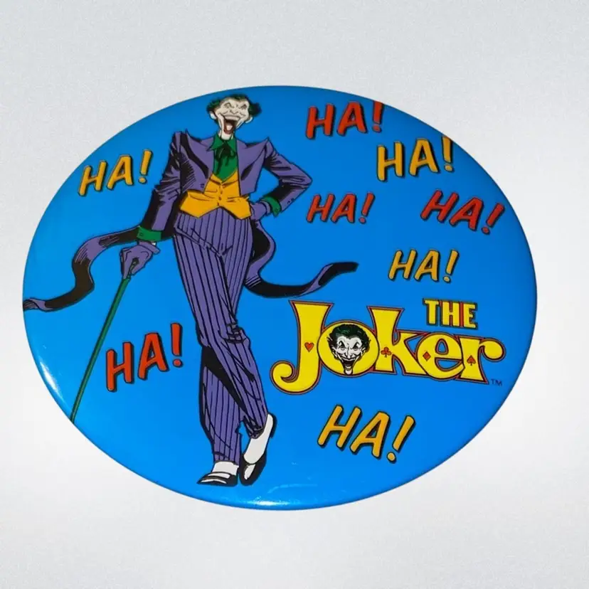 Dc The Joker Pin/button 6” Rare