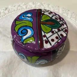 29. Talavera Trinket Dish 3.5x1.75”