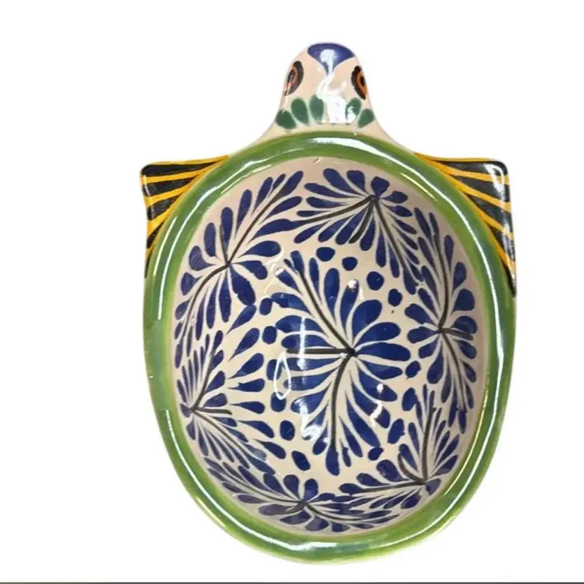 Mexican Majolica Pottery Salsa Bowl