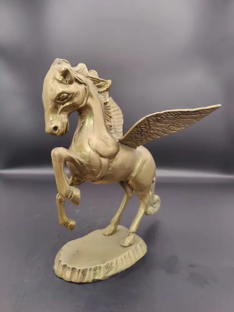 Vintage MCM Brass Winged Pegasus Figure