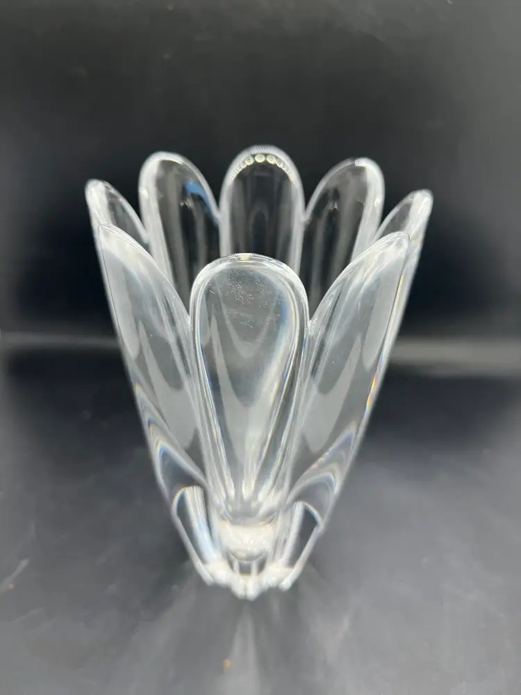 Orrefors Swedish Crystal 8 Panel Vase