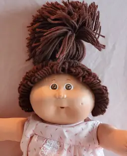 1985 Cabbage Patch Kids Doll Paci Girl "Madeline Lorna" (NO PACI), W/Birth Certificate