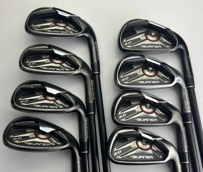 TaylorMade Burner 2.0 Irons 4-PW, SW - Superfast 65 Stiff +0.5" - Very Good