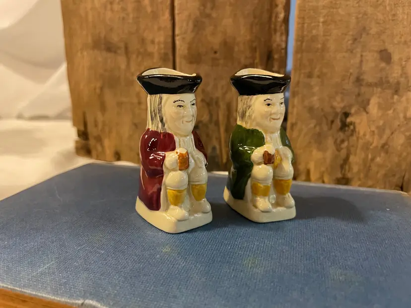 Vintage miniature Toby mugs shot glasses 3 inches made in England