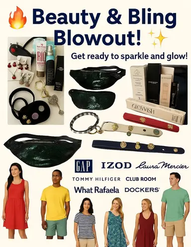 Beauty & Bling Blow Out! Pop Up