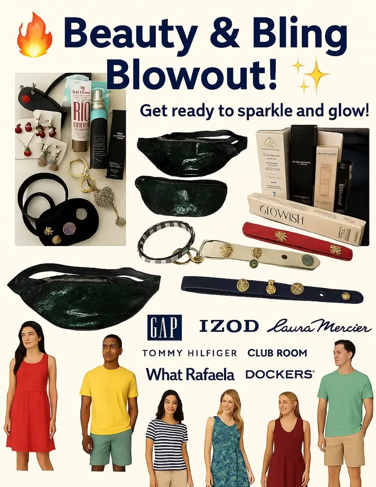 Beauty & Bling Blow Out! Pop Up