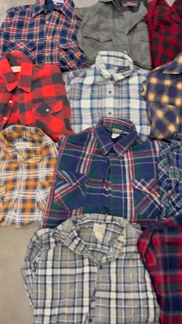 14 Piece A Grade Vintage Flannel Bundle