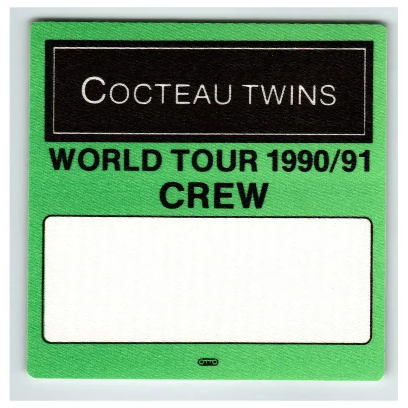 Cocteau Twins Backstage Pass 1990 1991 Cloth Fabric Shoegaze Dream Pop Post-Punk