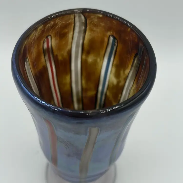 Hand Blown Art Glass Vase