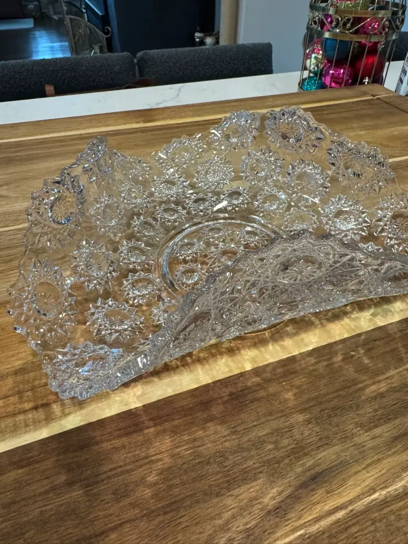 Antique Cut Glass Bowl