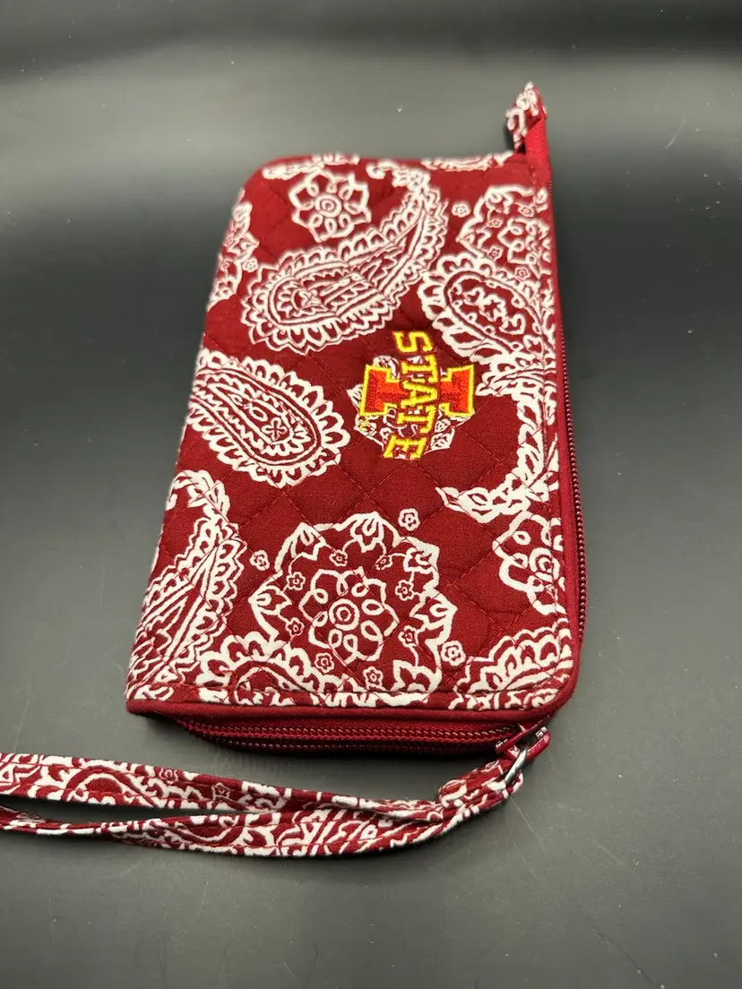 Collegiate Iowa State RFID Front Zip Wristlet