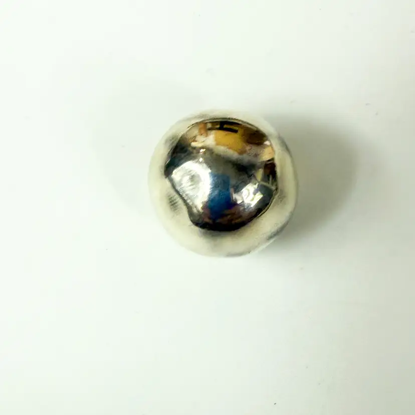 Round Sterling Silver Bell bead