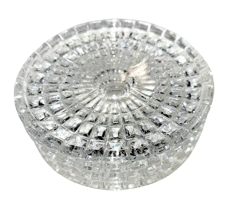 Vintage Blarney Genuine 24% Lead Crystal Set Of 4 Coasters Scalloped Design