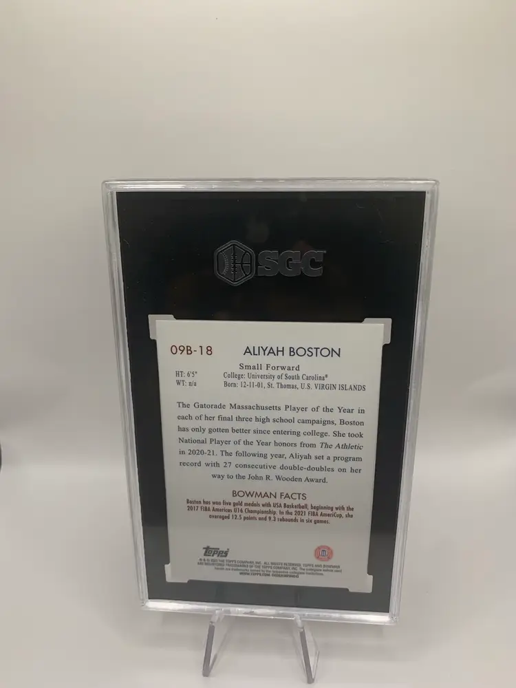 2022-23 Bowman U Chrome Aliyah Boston #09B-18 Refractor Insert