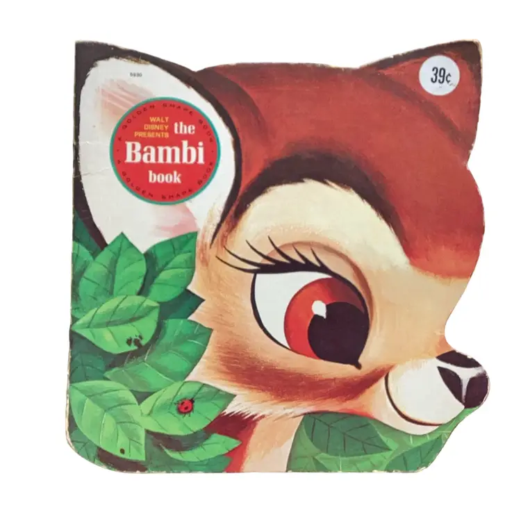 Walt Disney Presents The Bambi Book - A Golden Shape Book 1941