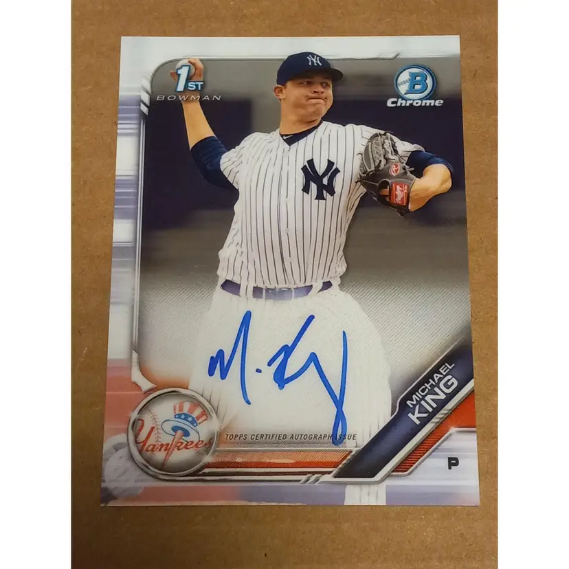 Michael King 2019 Bowman 1st Bowman Chrome Auto #CPA-MK Yankees