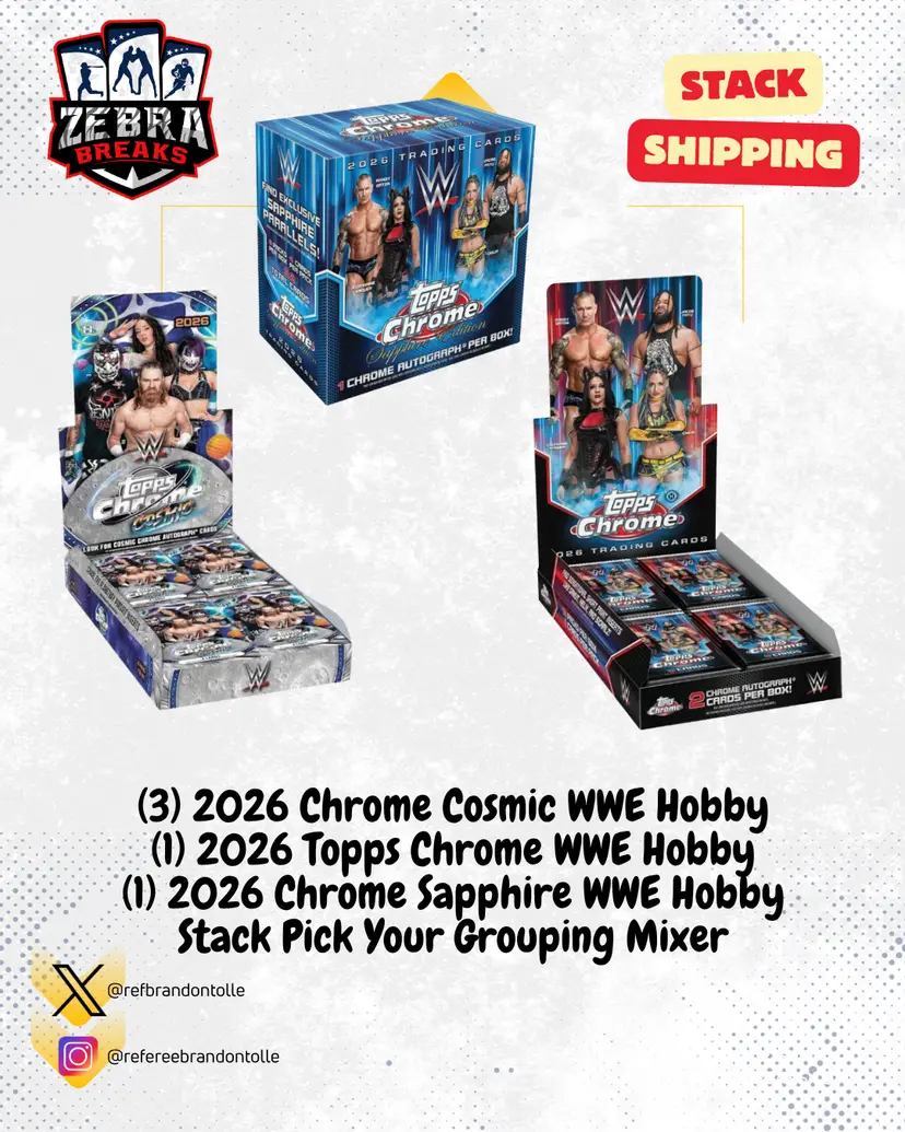 ZB 26257: 2026 Cosmic, Chrome & Sapphire WWE 5 Box Stack PYG