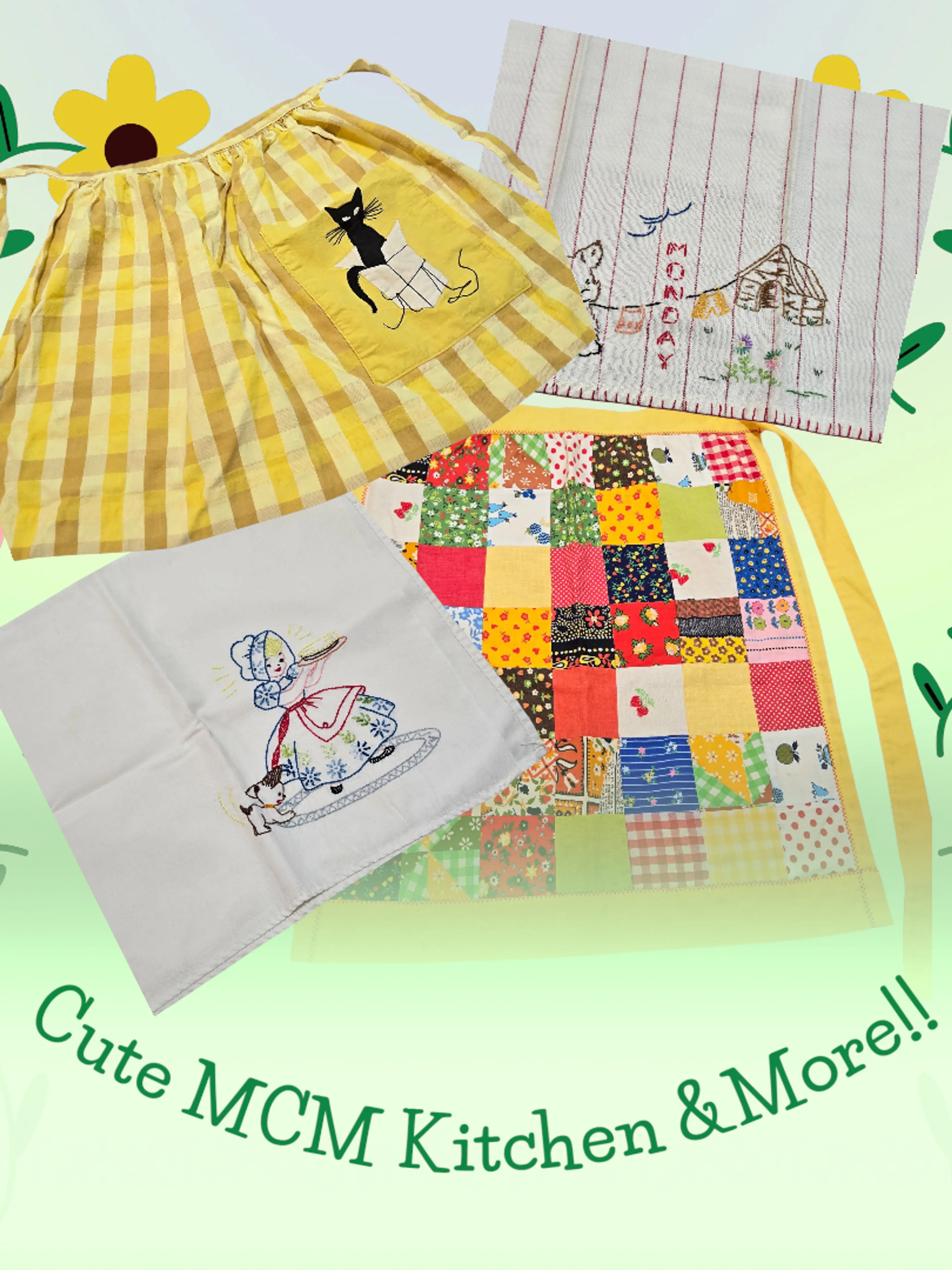 Cute Kitchen MCM, Linens, Decor and more!!
